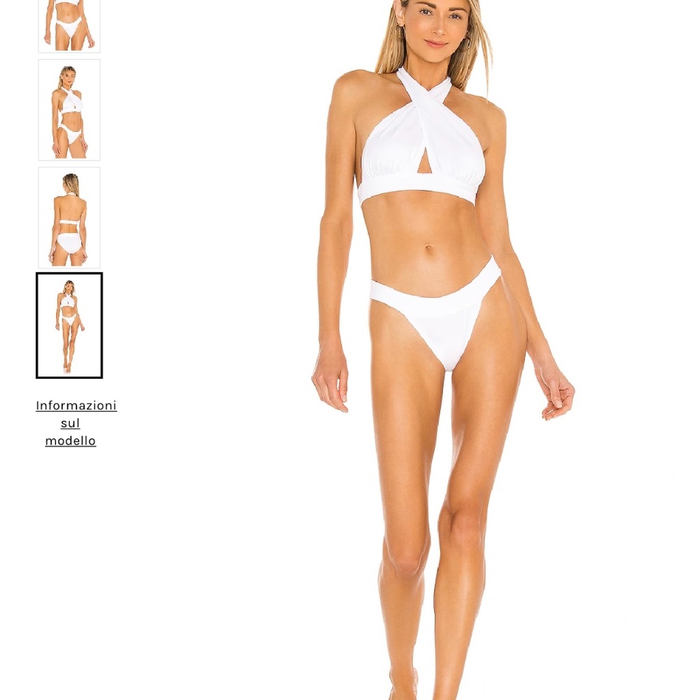 Norma Kamala White Two Piece Bikini